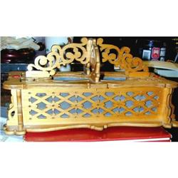 Vintage Fret-Work Wooden Box Probably Quebec #2223850