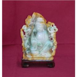 Vintage Jade Stone Kwan Yin #2223938