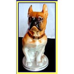 LARGE PORCELAIN BOXER BULLDOG FIGURINE RUSSIA #2224019