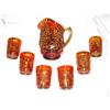Image 1 : Imperial Grape & Gothic Arches Pitcher & 6 #2224047