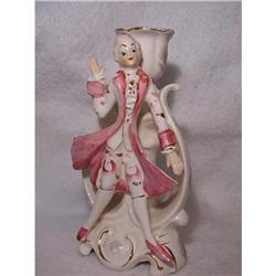 ONE FRENCH PORCLAIN CANDLESTICK HOLDER #2240361