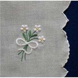 PASTEL GREEN EMBROIDERED MADEIRA RUNNER #2240448