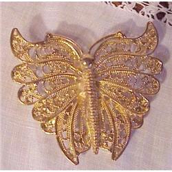 LOVELY  BROOCH - FILLIGREE BUTTERFLY #2240493