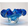 Image 1 : MURANO STYLE ART GLASS BLUE BOWL/ASHTRAY  #2240516