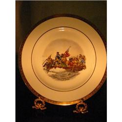 Gold pl. Viletta Cabinet plate historical #2240549