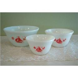 McKee Glass Company 1930's "Ships" Mixing Bowls#2240564