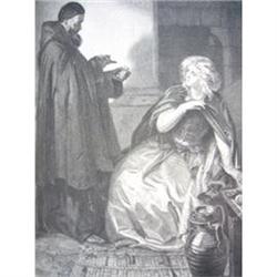 1888 Lithograph "Juliet in the Cell of Friar #2240598