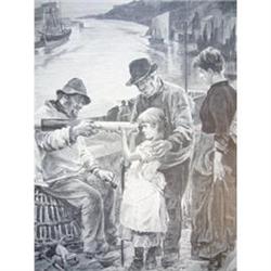 1888 Lithograph "The Rival Grandfathers"  #2240599