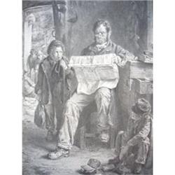 1888 Lithograph "Kept In" #2240606