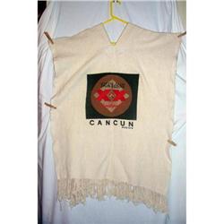 Vintage 1960 Hand Woven Cancun Poncho #2240644