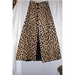 Vintage Mod Animal Print Maxi Skirt #2240648