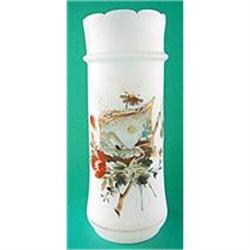 Vase Bristol White Asian Bohemian 1890s #2240678