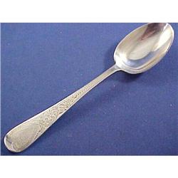 Hand Chased ENGLISH STERLING SILVER SPOON 1895 #2240773