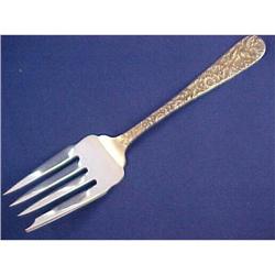 Repousse by Kirk Large sterling Serving Fork #2240775