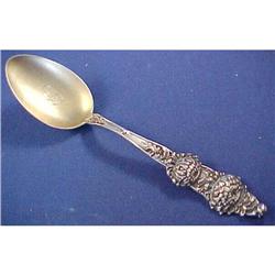 Alvin November Chrysanthemum Sterling Spoon #2240785