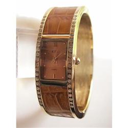 SALE High Fashion Gold Tone Cuff  Watch King of#2240796