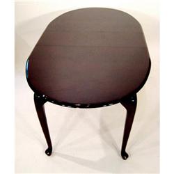 CH Oval Mahogany Queen Anne Style Table #2240806