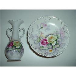 Lovely Rose Bud Vase and Compote Set #2240830