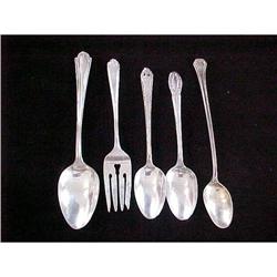 Set 4 Spoons and 1 Gorham Dessert Fork #2240850