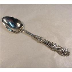 Ornate Sterling Silver Spoon, Large Dessert #2240864