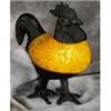 Image 1 : ART DECO GLASS ROOSTER FIGURE LAMP #2240885