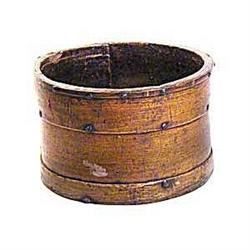 Antique Wooden Rice Drum Planter ~ Garden #2240937