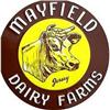 Image 1 : MAYFIELD DAIRY SIGN * OLD VINTAGE EMBOSSED COW #2240953