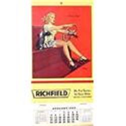 GAS & OIL CALENDARS *  6 OLD VINTAGE GAS OIL #2240966