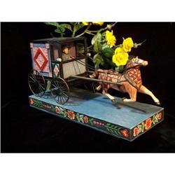 JIM SHORE AMISH HORSE BUGGY STATUE * ENESCO #2240972