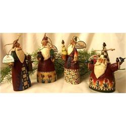 JIM SHORE SANTA CLAUS ORNAMENTS * ENESCO #2240975