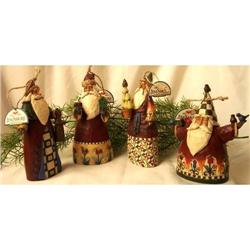 JIM SHORE SANTA CLAUS ORNAMENTS * ENESCO #2240999