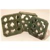 Image 1 : CERAMIC FUJIAN TEMPLE TILE TRIVET / ANTIQUE OLD#2241003