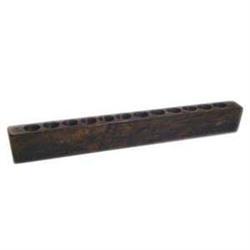 ANTIQUE WOOD SUGAR MOLD / MEXICO 12 HOLE CANDLE#2241008