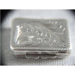 Antique Silver Pill Box Italy #2241044
