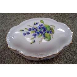 Leclair Limoges Large Oval Trinket Box - #2241058