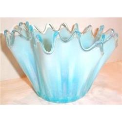 Fostoria Blue Opalescent Heirloom Bowl #2241125