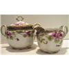 Image 1 : Hand Painted Nippon Violet Cream and Sugar #2241132