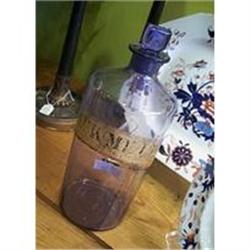 Antique Purple Glass Drug Jar, Gold Label #2241151