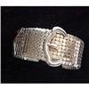Image 1 : Textured cuff bracelet with buckle #2241296