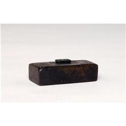 19C Japanese Bronze Rectangular Water Dropper #2241401