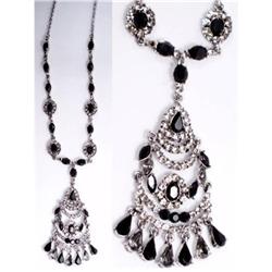 EXQUISITE Rhinestone chandelier DROP necklace #2241461