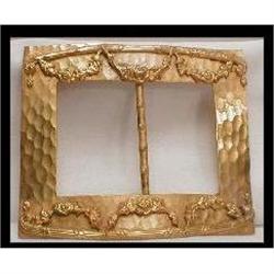 HUGE ART NOUVEAU GILT fancy SASH PIN #2241465