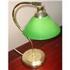 Image 1 : Estate Green globe brass desk lamp shade light #2241524