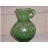 Image 1 : Green Depression Glass Pitcher #2241563