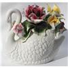 Image 1 : Large Vintage Capodimonte Swan Centerpiece #2241680