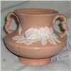 Image 1 : Peach Colored Floral Weller Vase #2241738