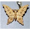 Image 1 : Miriam Haskell Repousse Butterfly Brooch signed#2241759