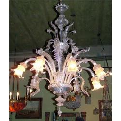 Fantastic 8 lights Antique Murano chandelier #2241927