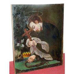 Religious 18th oil  Jesuit Jesus company #2241954