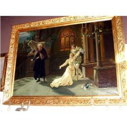 Old Master oil  painting French gilt frame  #2241959
